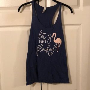“Let’s get flocked up” Bachelorette tank top